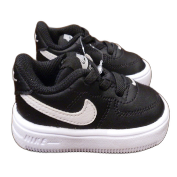 Nike Air Force 1 Black Shoes Kids Toddler Baby Size 2C New - Picture 2 of 4